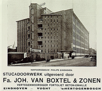10157 Hoofdkantoor van Philips, gezien vanuit de richting van de Bosschdijktunnel, 1930