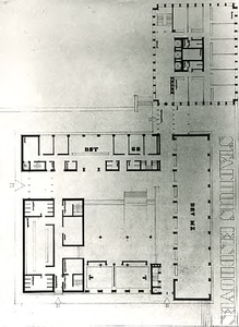 11347 Stadhuisplein/onderwerp/stadhuisplan 1962 situatie begane grond, 1965