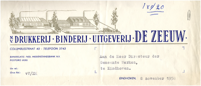 15334 N.V. Drukkerij binderij uitgeverij De Zeeuw. Huisnummer: 40, 08-11-1958
