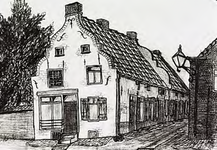 20673 Tekening van Torenstraat, huisr. 8, genaamd huis Diest, 1975