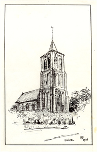 23651 De oude kerk van Duizel, 1850 - 1870