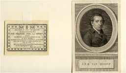 23728 J.F.R. van Hooff Bijgevoegd Bidprentje d..d. 13 juni 1816, 13-06-1816