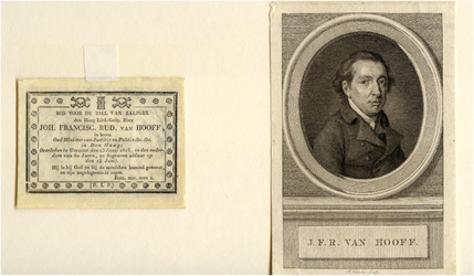 23728 J.F.R. van Hooff Bijgevoegd Bidprentje d..d. 13 juni 1816, 13-06-1816