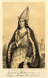 23736 Margaretha van Horne tweede vrouw van Philips van Horne, baron van Gaasbeek, 1500 - 1600