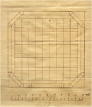 23892 Plattegrond van het ontwerp van een theehuisje, 1750 - 1800