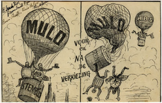23903 Briefkaart als propaganda in de HBS versus MULO strijd, 1907