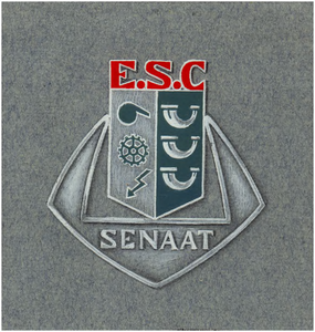 23966 Afbeelding van het draagschild van de senaat van het Eindhovens Studenten Corps, 1958