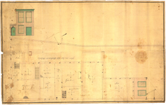 24123 Plan voor de aanbouw van een school en een vertrek voor de secretarie aan het (oude) stadhuis, 1806