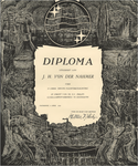 24214 Diploma uitgereikt bij het jubileum van 25 jaar dienstverband bij de N.V.Philips, 04-04-1959