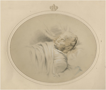 24290 Koning Willem II op zijn sterfbed (?), 1849 - 1850