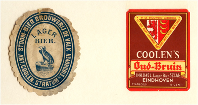 24394 Bieretiketten van brouwerij Antoon Coolen te Eindhoven, 1920 - 1940