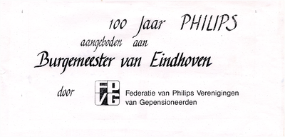 24397 Gedenkzegels van het honderd jaar Philips 1891-1991( Centennial), 30-03-1991