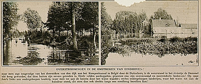 25071 Dommel, gebeurtenissen. Overstromingen vanwege dijkdoorbraken in het door de Duitsers bezette België tijdens WO ...
