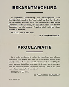 30003 Bekendmaking van strafmaatregelen tegen sabotage, 14-05-1940