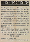 30004 Bekendmaking van het verbod op het wegvoeren van puin, 24-02-1944