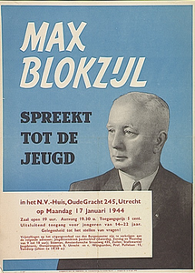 30047 Een lezing in het N.V. huis van Max Blokzijl, 17-01-1944