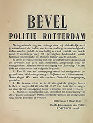 30073 Waarschuwing tegen sabotage door de Hoofd-Commissaris van Politie, 01-03-1941