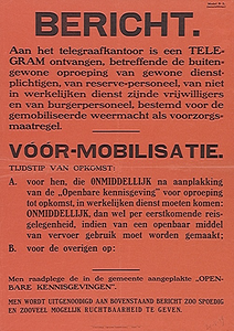30092 Afkondiging mobilisatie, 1939