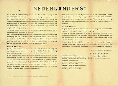30095 Werving Oostfront strijders, 10-07-1941