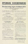 30105 Bekendmaking maatregelen bescherming tegen luchtaanvallen, 10-05-1940