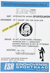 30148 Introductie-avond Sportduiken voor vrouwen in het Floor Evers (theorie) en het Ir. Ottenbad (praktijk), 05-03-1991