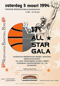 30149 17e All Star Gala Nederlandse Basketbal Bond in het Indoor Sportcentrum Eindhoven, 05-03-1994