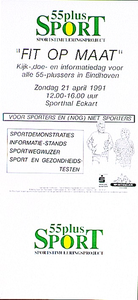 30151 Het stimuleren van ouderen om te gaan sporten, kijk-, doe- en informatiedag in Sporthal Eckart voor 55-plussers ...