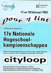 30182 17e Nationale Hogeschool-kampioenschappen diverse sporten, met als hoogtepunt de Cityloop, 17-02-1993 - 18-02-1993