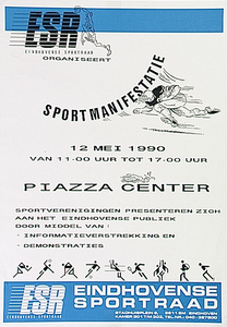 30198 Sportverenigingen presenteren zich tijdens de Sportmanifestatie op Piazza Center, 12-05-1990