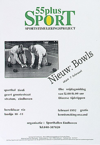 30203 Sportaktiviteiten voor ouderen georganiseerd door Sporthallen Eindhoven, met nieuw: Bowls in Sporthal Tivoli, 02-1992