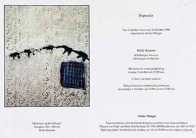 30232 Expositie van Hilde Keunen in Atelier Margot, 02-10-1994 - 30-10-1994