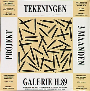 30238 3 Maanden Projekt Tekeningen in Galerie H.89, 03-04-1993 - 20-06-1993