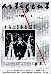30256 Expositie grafiek van Lucebert bij Galerie Artigent, 13-03-1993 - 17-04-1993