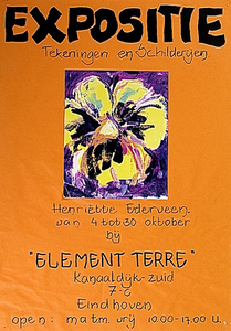 30277 Expositie tekeningen en schilderijen van Henriëtte Ederveen bij Element Terre , 04-10-1993 - 30-10-1993