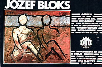 30309 Expositie schilderijen en tekeningen van Jozef Bloks in galerie den Blaauwe Bal, 31-08-1984 - 13-10-1984