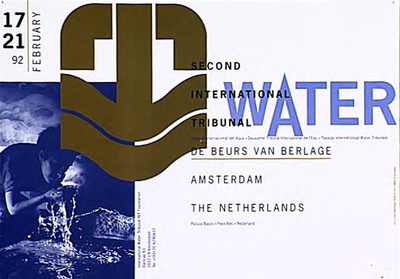 30341 Conferentie over water als milieuvraagstuk in De Beurs van Berlage, 17-02-1992 - 21-02-1992