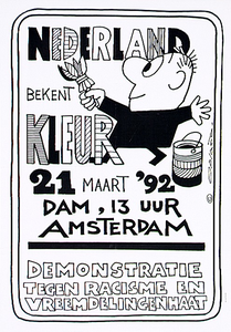 30364 Landelijke Demonstratie tegen racisme en vreemdelingenhaat op de Dam., 21-03-1992