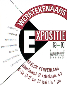 30404 Leerlingenexpositie Grafische School in Museum Kempenland, 23-06-1990 - 01-07-1990