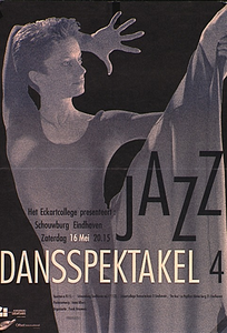 30423 Jazz dansspektakel in Schouwburg Eindhoven gepresenteerd door Het Eckartcollege, 16-05-1993