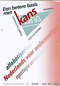 30425 Opstapcursussen voor volwassenen, georganiseerd door Kans, 1992