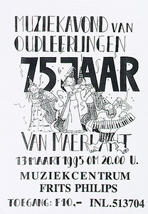 30448 Muziekavond 75-jarig jubileum van van Maerlant in het Muziek Centrum Frits Philips, 13-03-1995