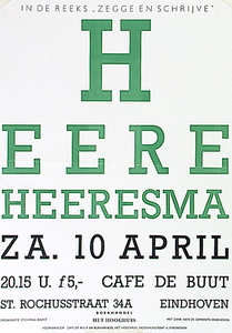 30502 Presentatie van schrijver Heere Heersesma in café De Buut, 10-04-1993