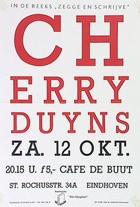 30505 Presentatie van schrijfster Cherry Duyns in café De Buut, 12-10-1993