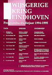 30542 Programma voordrachten wijsgerige kring in het Augustinianum, 25-10-1994 - 28-03-1995