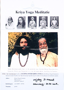 30571 Lezing Kriya Yoga Meditatie in het Kriya Yoga Centrum, 31-03-1995