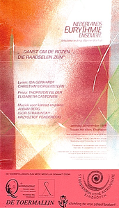30578 Voorstelling euritmie in theater Het Klein, 26-11-1994