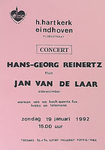 30601 Concert van Hans-Georg Reinertz en Jan van de Laar in H.Hartkerk, 19-01-1992