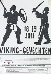 30622 Reconstructie viking-gevechten in het Prehistorisch Openluchtmuseum Eindhoven, 18-07-1994 - 19-07-1994