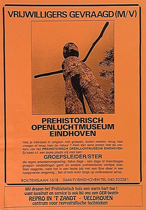 30624 Vrijwilligers gevraagd voor het Prehistorisch Openluchtmuseum Eindhoven, 1992