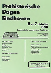 30625 Demonstraties van oude technieken in de Prehistorische nederzetting Eindhoven, 06-10-1990 - 07-10-1990